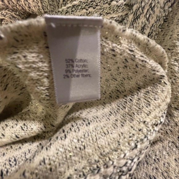 NWOT Jennifer Lopez Variegated & Sparkly Knit Jacket L FREE SHIP - Picture 5 of 5